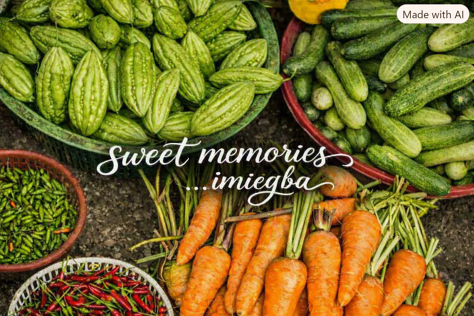Agricultural harvest and farm products of Imiegba